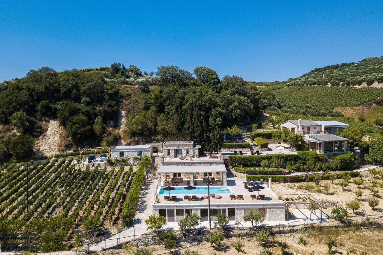 Villa Mantilari Wine Estate 7 Apartments 2 Private Pools 1 Heated Tennis Court Fitness Center 아르하네스 외부 사진